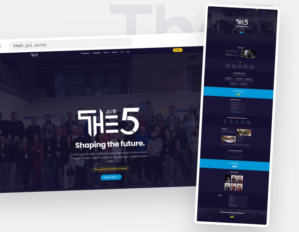 The5 awards website and program presentation.